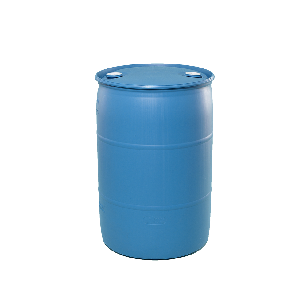 55 Gallon Blue Tight Head Plastic Drum - Illing Company